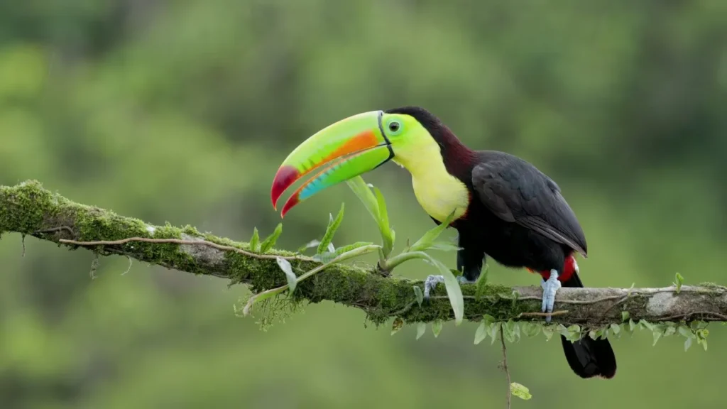Keel-billed Toucan, one of the species that can be seen while bird watching in Minca, Santa Marta